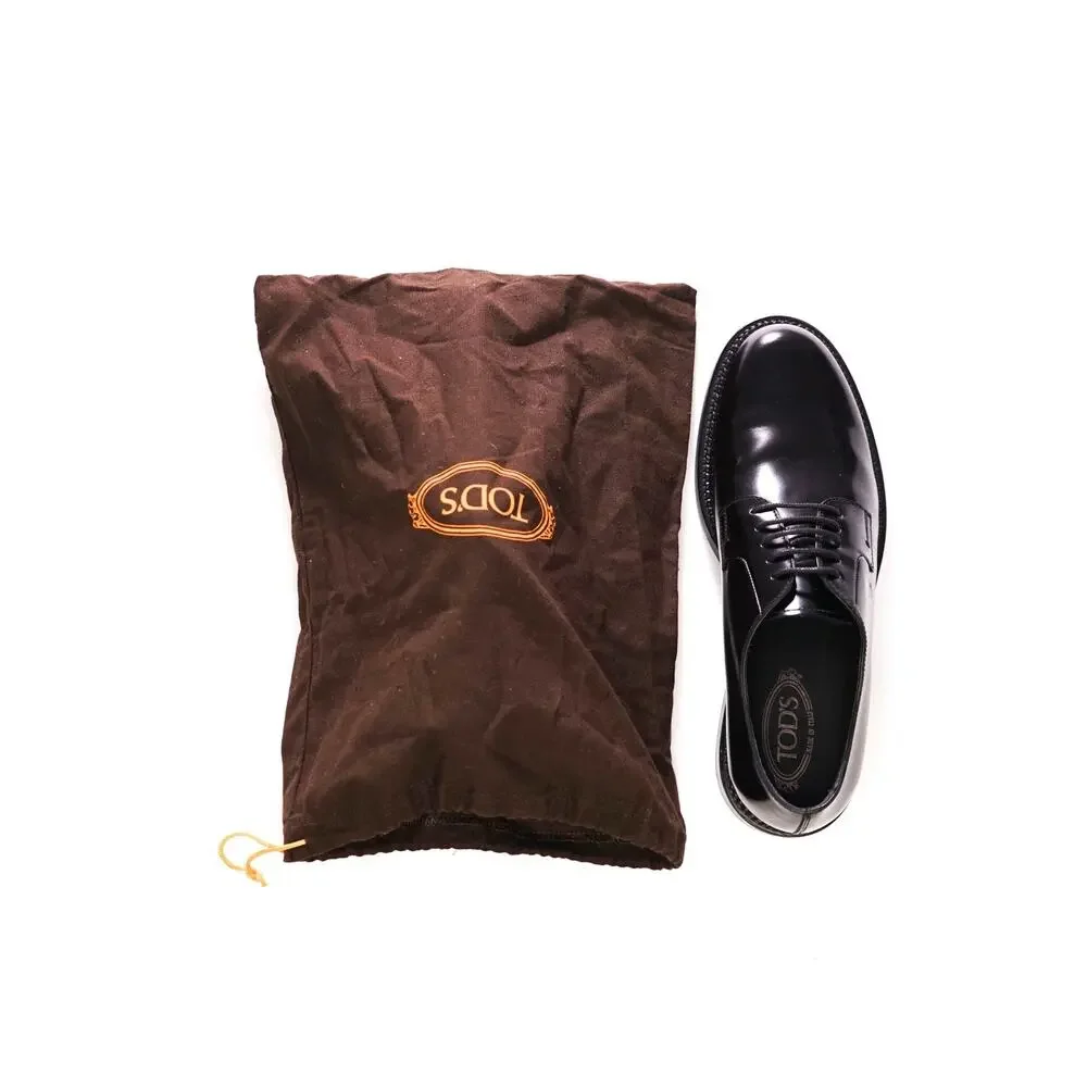 $925 TOD'S - Black Leather Derby - US 11.5 (10.5UK)